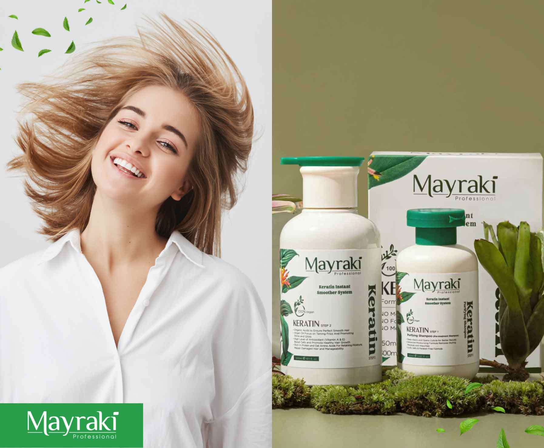 The Mayraki Gray Coverage Permanent Hair Color Dye Shampoo for Fine Wavy Hair