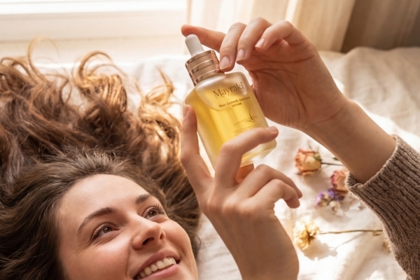 The Mayraki Hair Growth Serum Intense with Copper Peptide GHK-Cu for Strong and Shiny Hair