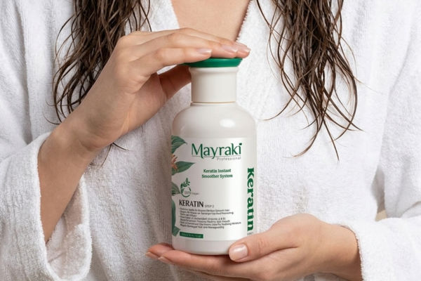 The Mayraki Organic Hydrolyzed Keratin Instant Smoother System for Salon Results at Home